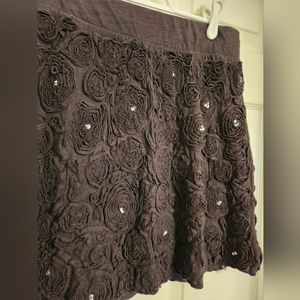 INC black embellished skirt